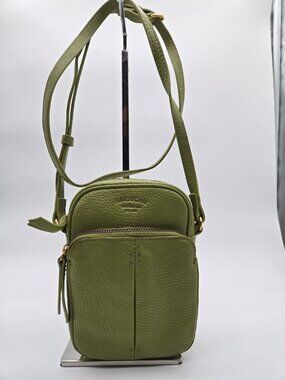 American Leather Co Kelp Green Cleveland Mini Crossbody Bag